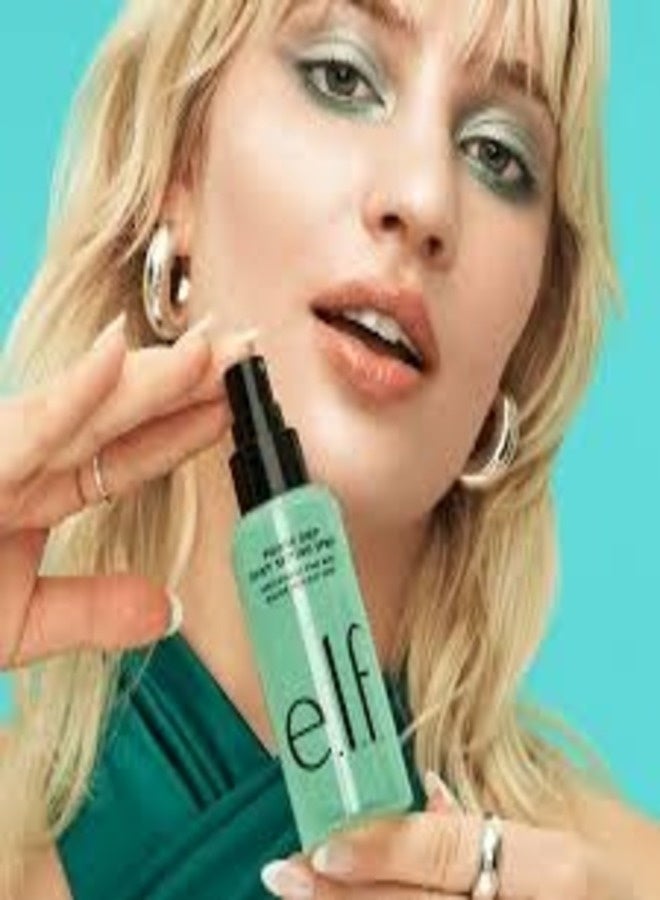 إلف بخاخ تثبيت المكياج باور جريب ديوي من إي.إل.إف. - بخاخ ثنائي الطور طويل الأمد لترطيب البشرة وتثبيت المكياج مع رذاذ فائق النعومة، 80 مل - Image 2